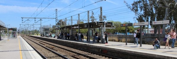 Del 22 al 28 de setembre, obres a l'estació de Renfe de Castelldefels Centre