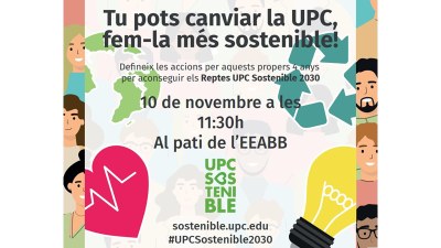 Dissenyem el Pla UPC Sostenible 2030 al Campus, participa-hi!