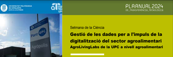 Setmana de la Ciència: 7 de novembre Jornada tècnica a Agròpolis